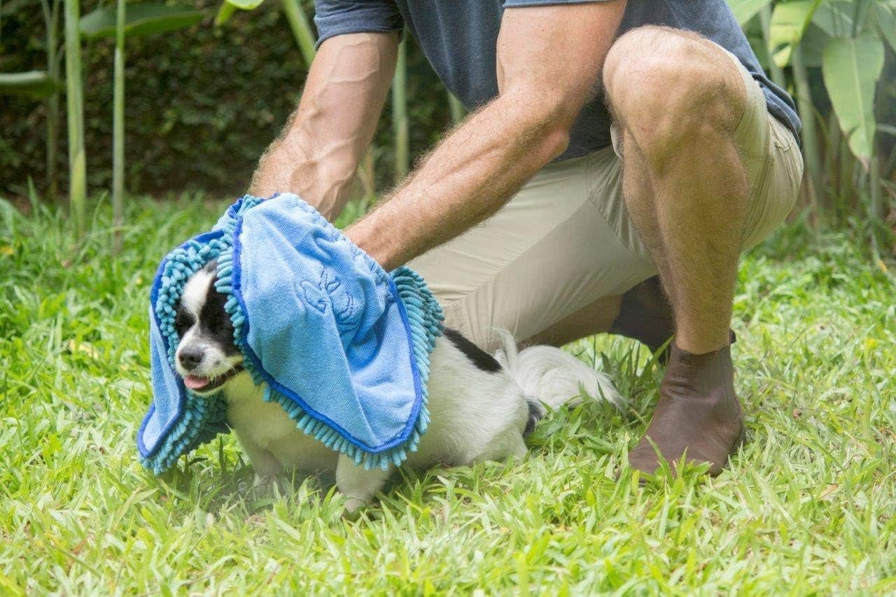 Quick Dry Towel for Dogs | Ultra Absorbent Microfiber Shammy | Extra Large 35X15 Size for All Breeds | 