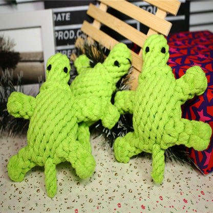 Pet Cotton Rope Toy Small Turtle 