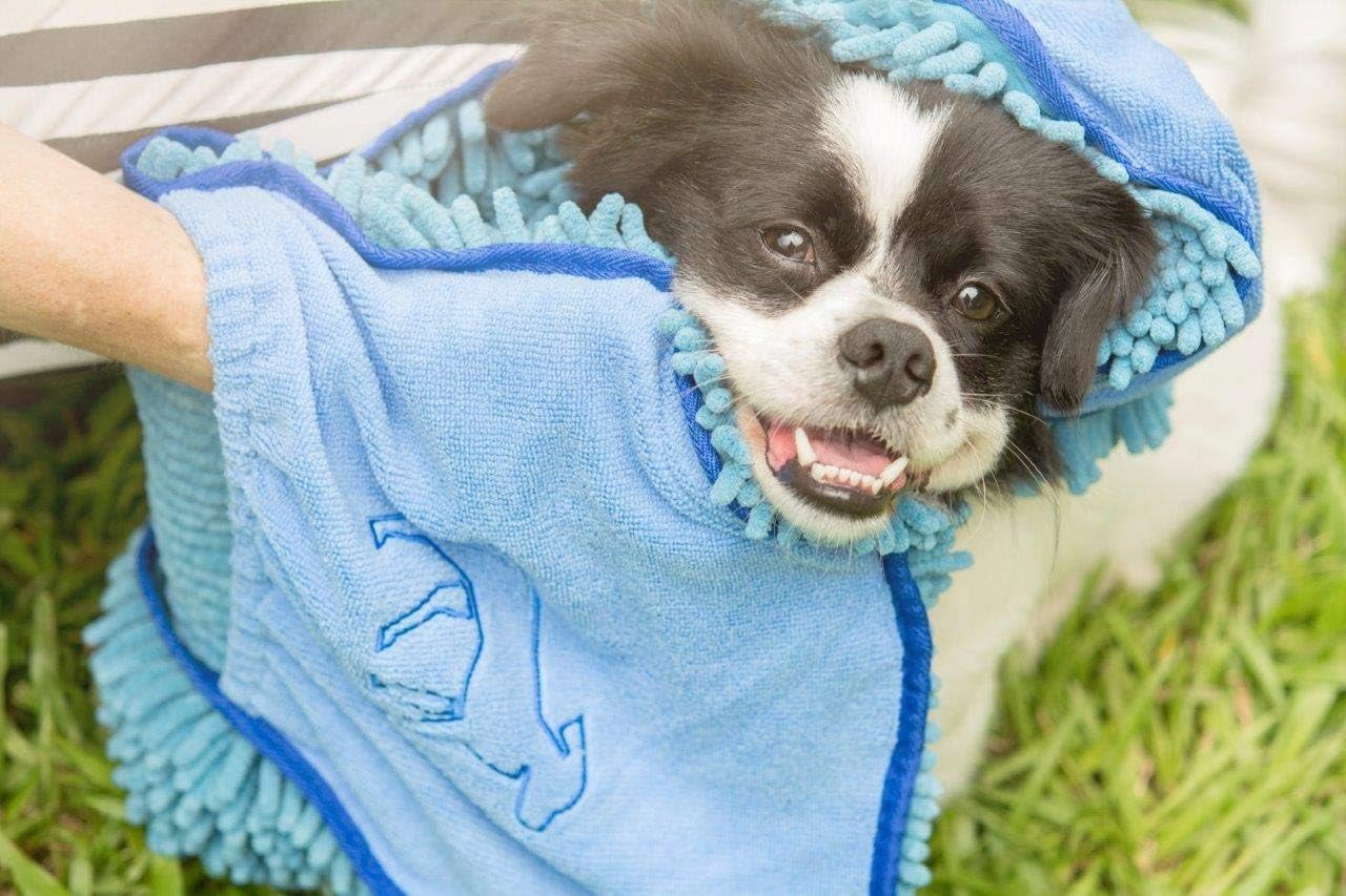 Quick Dry Towel for Dogs | Ultra Absorbent Microfiber Shammy | Extra Large 35X15 Size for All Breeds | 