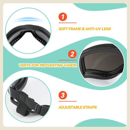 Large Dog Sunglasses Eye Protection for Dogs Windproof Goggles for Medium Large Dog