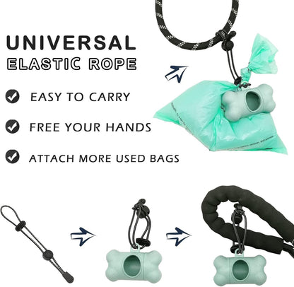 Dog Poop Pickup Bags Holder Dispenser with Standard-Sized (1 Holder 195 Bags)