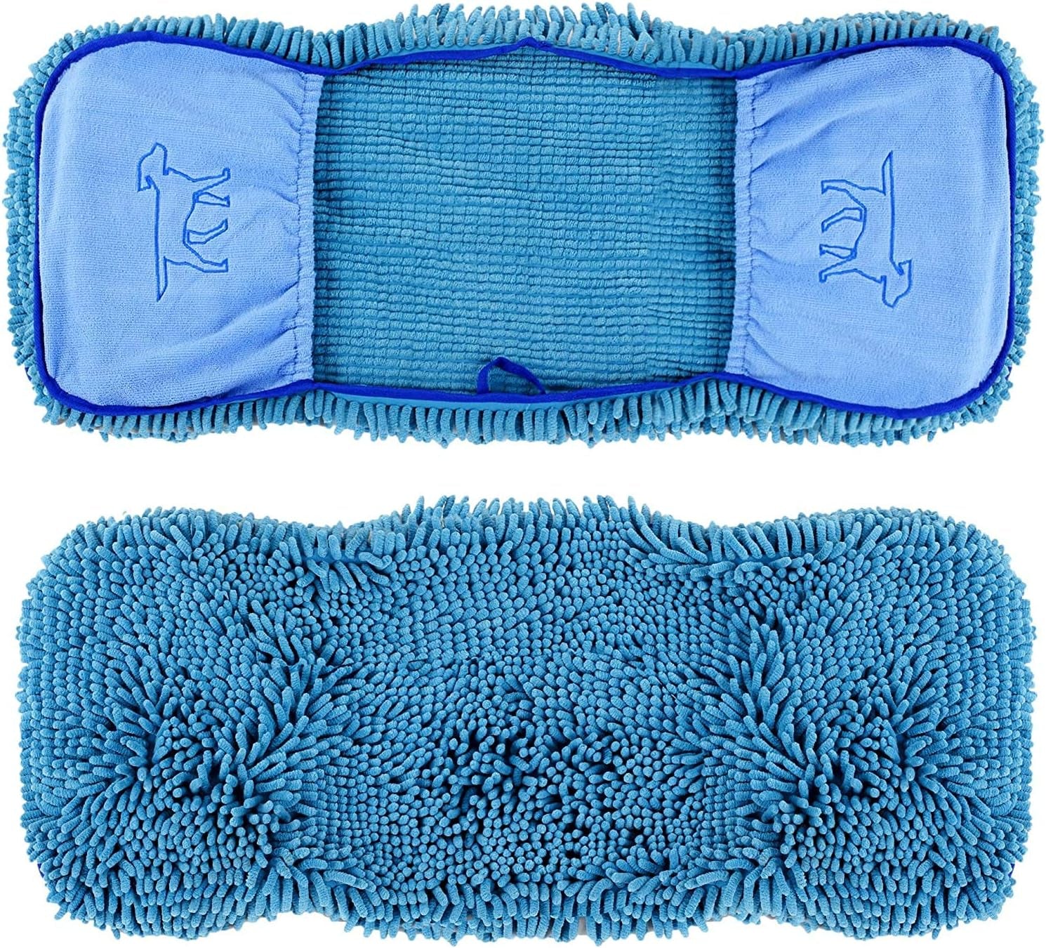 Quick Dry Towel for Dogs | Ultra Absorbent Microfiber Shammy | Extra Large 35X15 Size for All Breeds | 