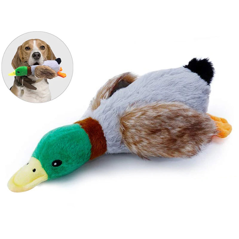 Cute Plush Duck Sound Pet Toys Stuffed Squeaky