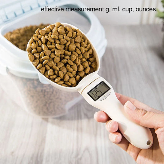 Pet Food Measuring Scoop Electronic - Scale with LED Display