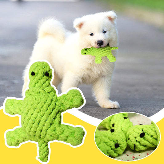 Pet Cotton Rope Toy Small Turtle 
