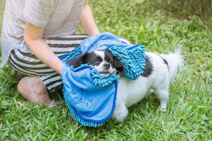 Quick Dry Towel for Dogs | Ultra Absorbent Microfiber Shammy | Extra Large 35X15 Size for All Breeds | 