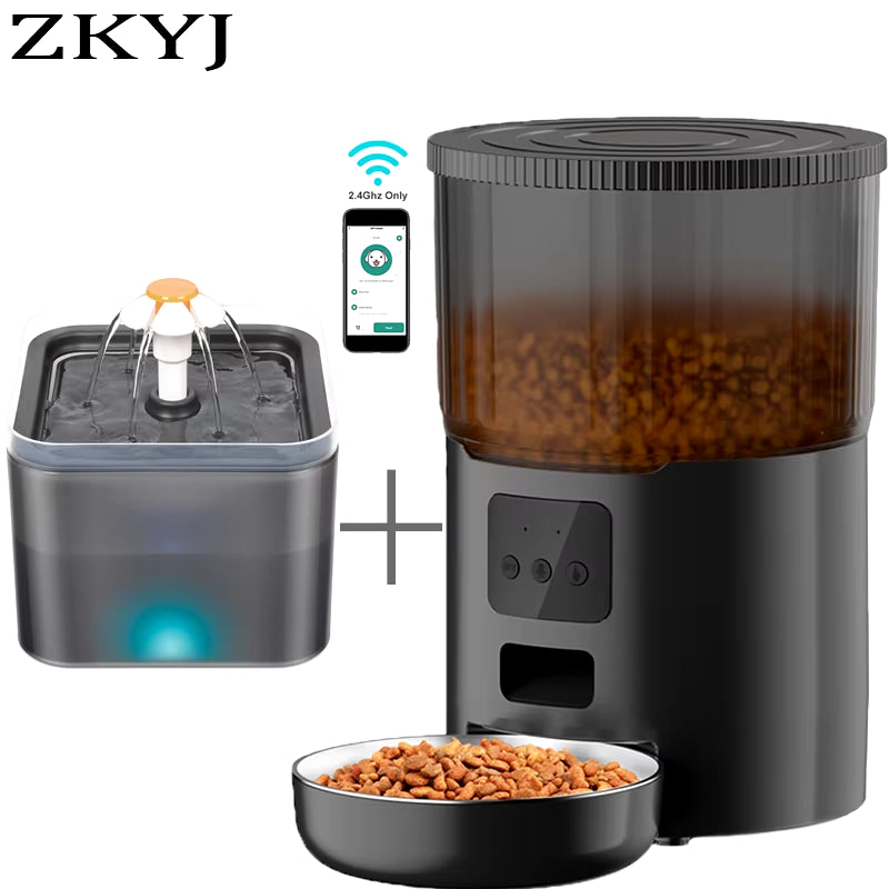 4L Pet Feeder WIFI Automatic 