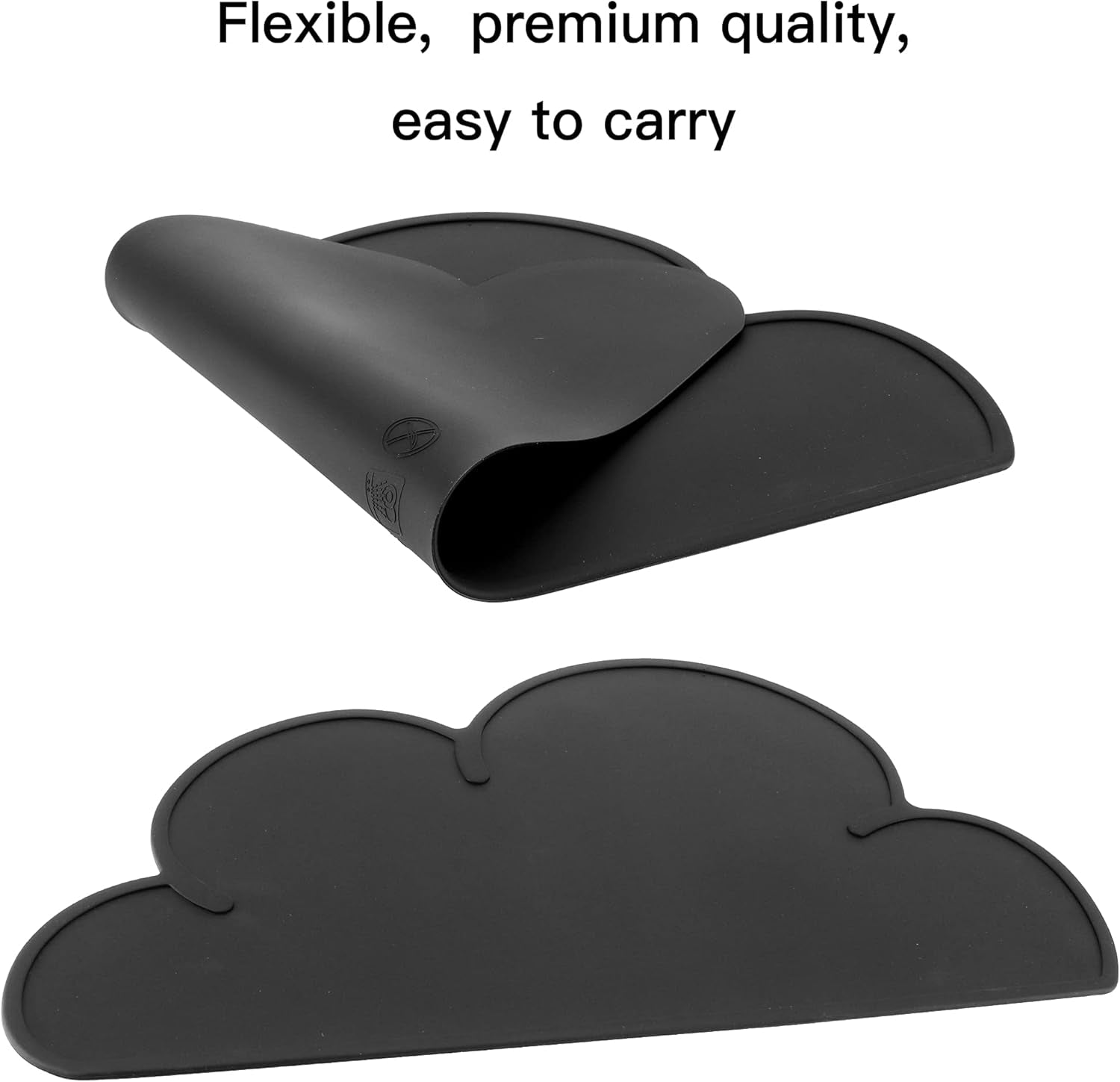 Pet Food Mats–Dog Cat Feeding Mat Top Grade Cloud Silicone Pad Anti-Slip Waterproof Anti-Slip Bowl Placemat